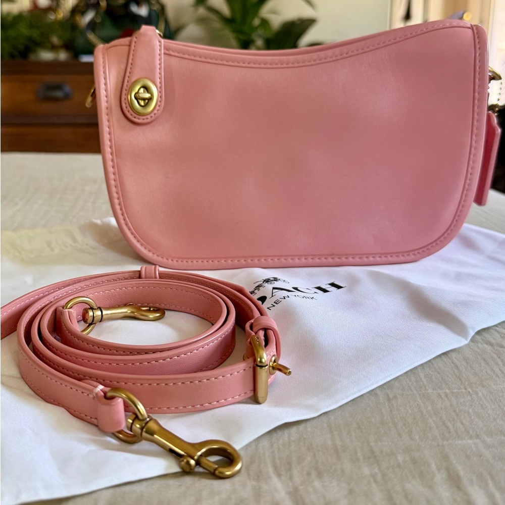 SOLD — Coach Swinger Leather Shoulder Bag in Candy Pink - Picture 10 of 10